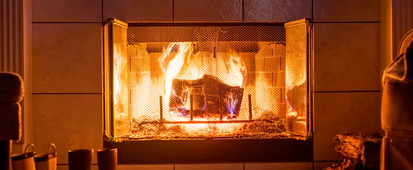 Mendota Hearth Landscape Fireplace Installation in Lockport, New York