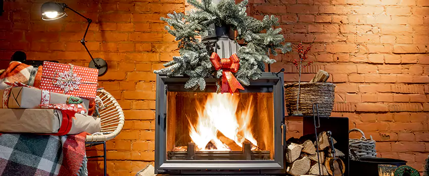 Travis Industries Linear Gas Fireplace Installation in Lockport, New York