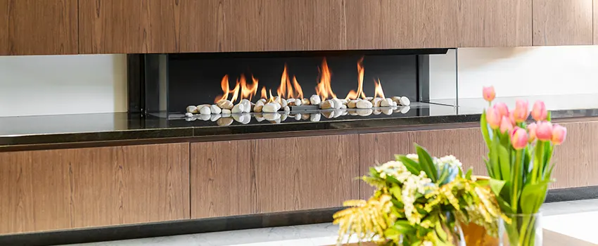 Double-height Fireplace Design Refurbishment in Lockport, New York